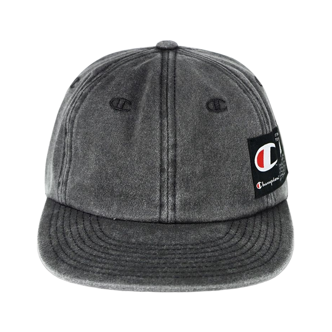챔피온 x 다크룸 스튜디오 6 패널 볼캡 차콜(Champion x Darkr8m Studio 6 Panel Ball Cap Charcoal)