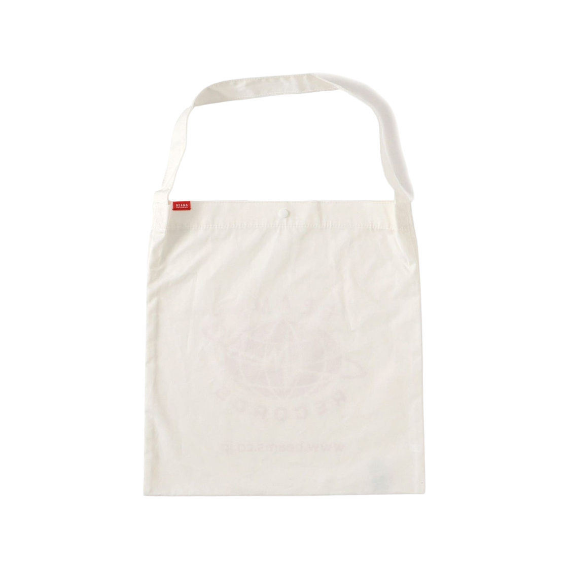 빔즈 레코즈 트윌 코튼 쇼퍼 화이트(Beams Records Twill Cotton Shopper White) - 2