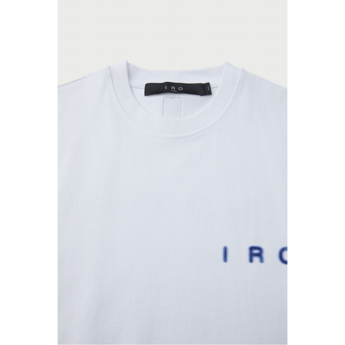 이로 블러 페이드 로고 반팔 티셔츠 화이트(Iro Blur Faded Logo Short Sleeve T-Shirt White) - 4