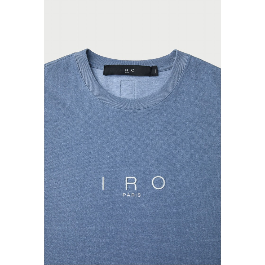 이로 사블 피그먼트 로고 티셔츠 블루(Iro Sable Pigment Logo T-Shirt Blue) - 4