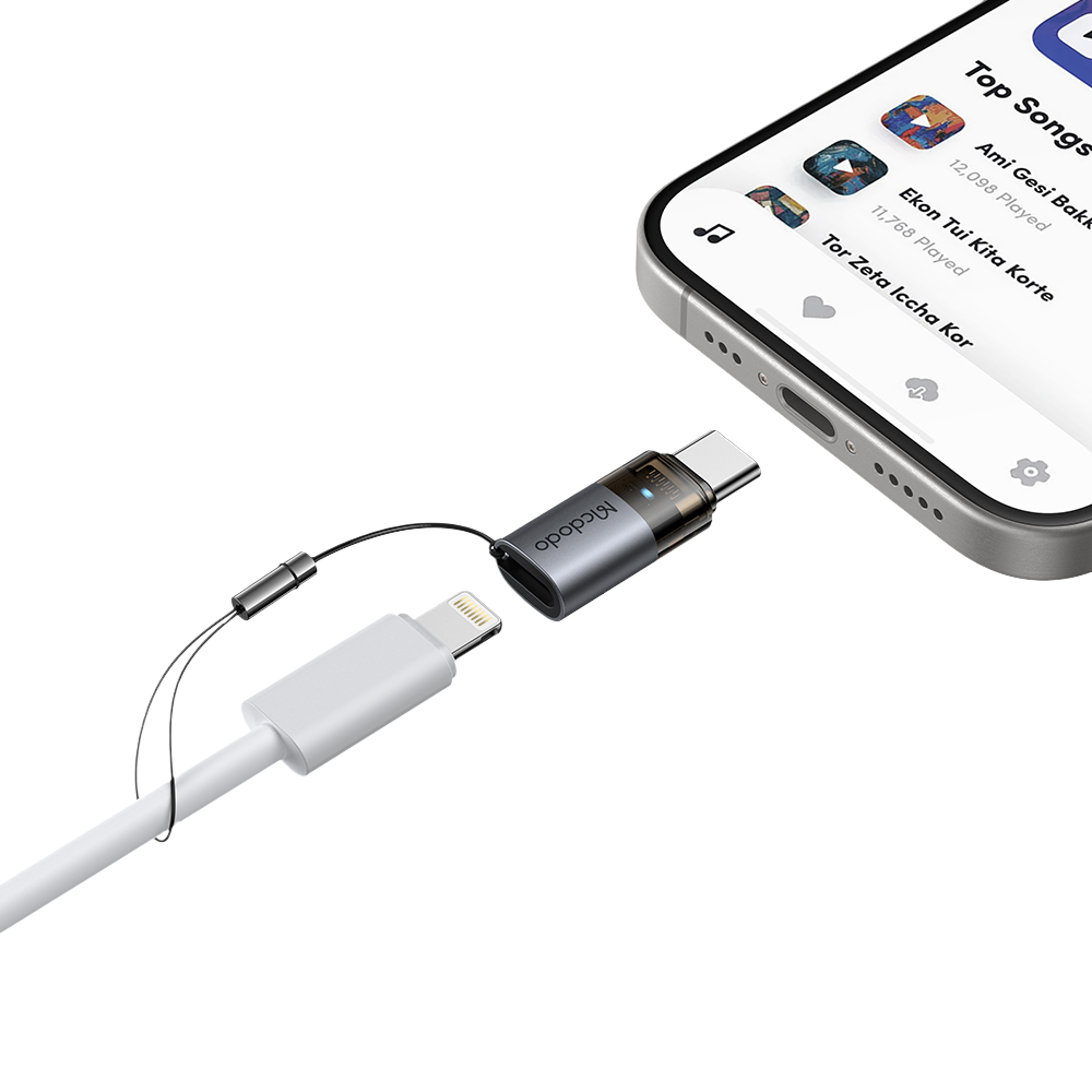 맥도도 TR 프로 8핀 to C타입 미니 젠더 OT761(Mcdodo TR PRO Lightning to USB-C Mini Adapter OT761) - 5
