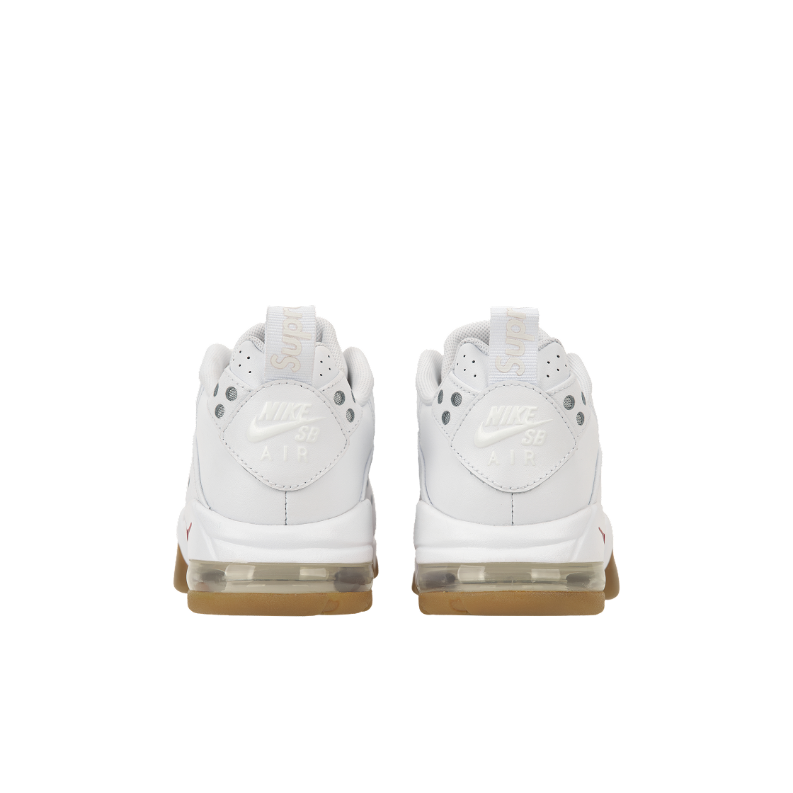 나이키 x 슈프림 SB 에어 맥스 2 CB 94 로우 화이트 바시티 레드 화이트 검 라이트 브라운(Nike x Supreme SB Air Max 2 CB 94 Low White Varsity Red White Gum Light Brown) - 6
