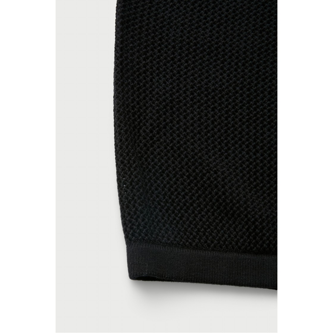 이로 브라치오 메쉬 텍스처 숏 슬리브 니트 블랙(Iro Bracio Mesh Texture Short Sleeve Knit Black) - 6