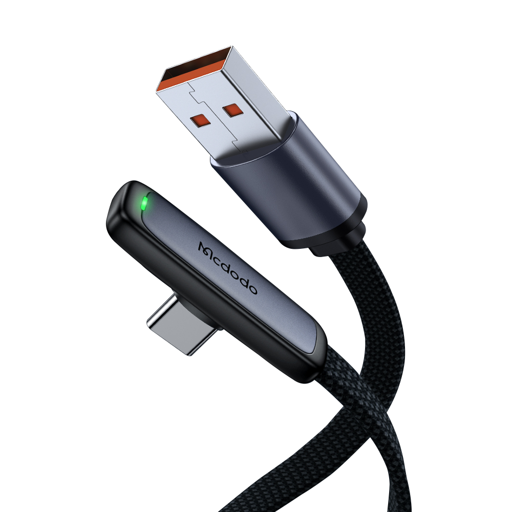 맥도도 TR 90도 라이트 USB-A to C타입 고속충전 케이블 1.2m CA334(Mcdodo Ultra Slim Elbow USB-A to Type-C PD Fast Charging Cable 1.2m CA334) - 2