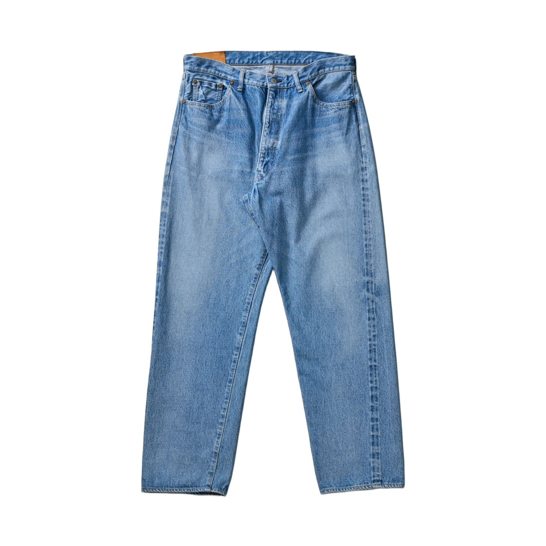 캡틴 선샤인 5P 지퍼 프론트 데님 팬츠 인디고 빈티지 워시(Kaptain Sunshine 5P Zipper Front Denim Pants Indigo Vintage Wash)