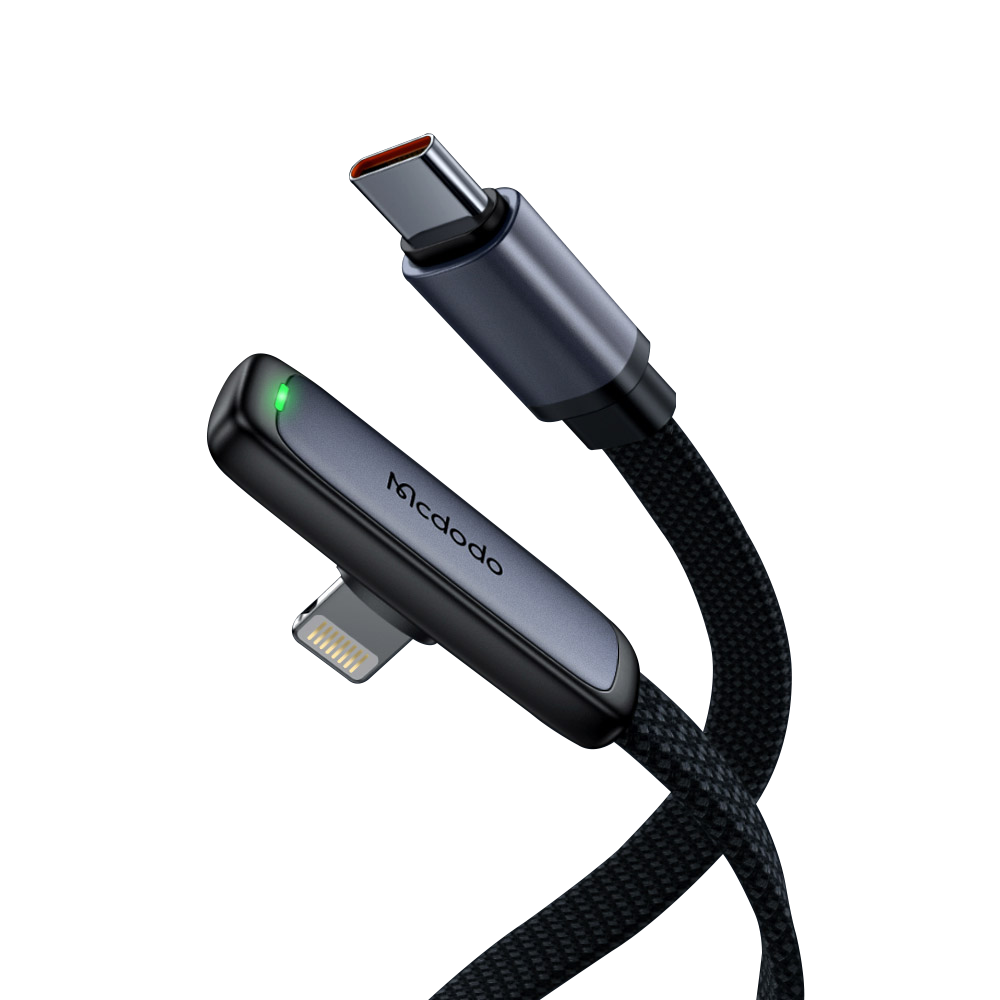 맥도도 TR 90도 라이트 C타입 to 8핀 PD 고속충전 케이블 1.2m CA335(Mcdodo Ultra Slim Elbow C to 8 PD Fast Charging Cable 1.2m CA335) - 2