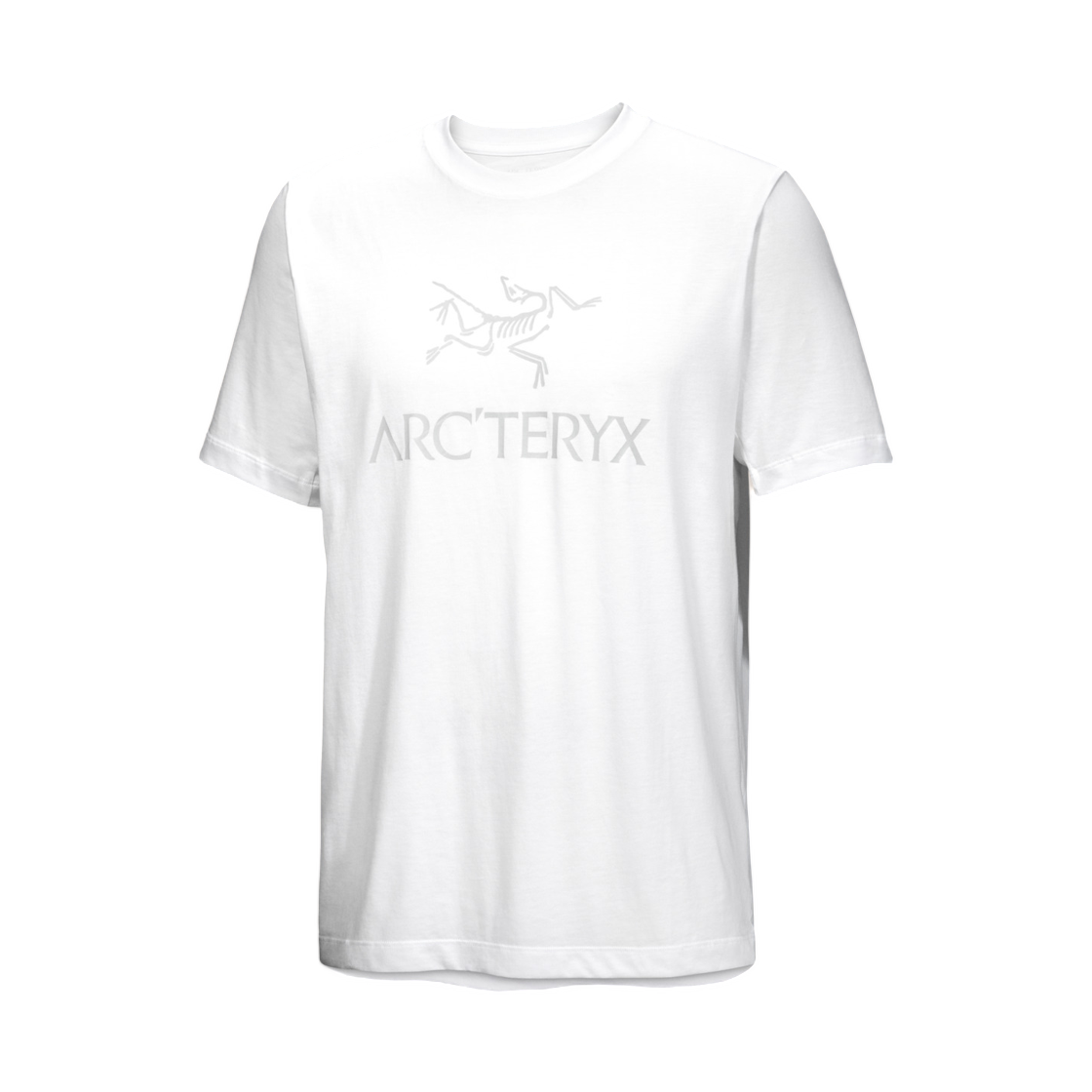 아크테릭스 아크워드 로고 SS 티셔츠 화이트 라이트 솔리튜드(Arc'teryx Arc'word Logo SS T-Shirt White Light Solitude) - 1