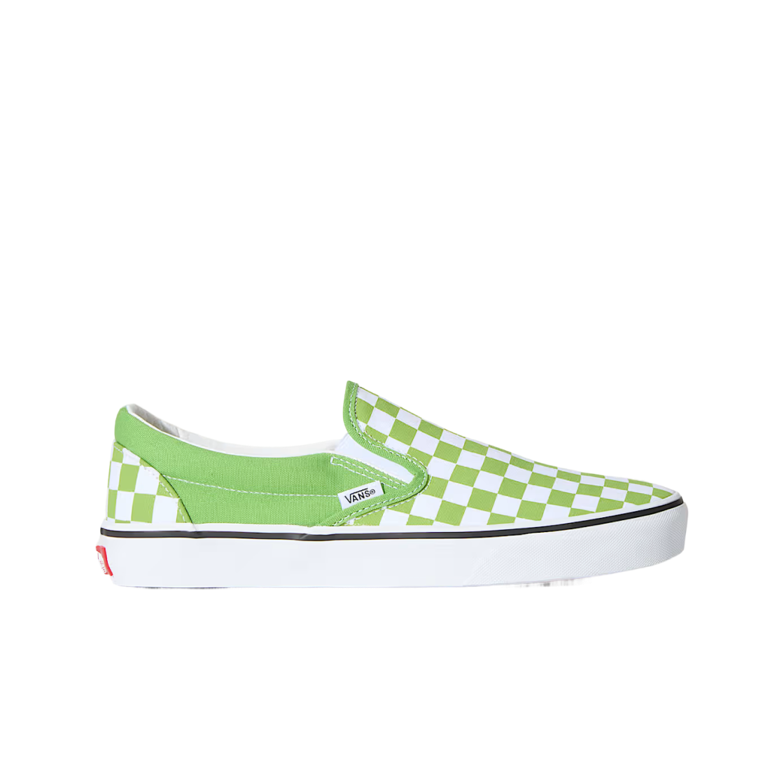 VN000DAHFPB Vans Classic Slip-On Checkerboard Green