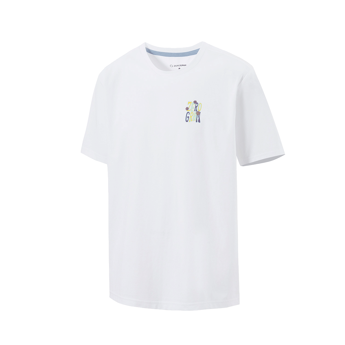 제로그램 SOLAR TRAIL Sorona 백그래픽 반팔 티셔츠(ZEROGRAM Solar Trail Sorona Back Graphic SS White) - 2