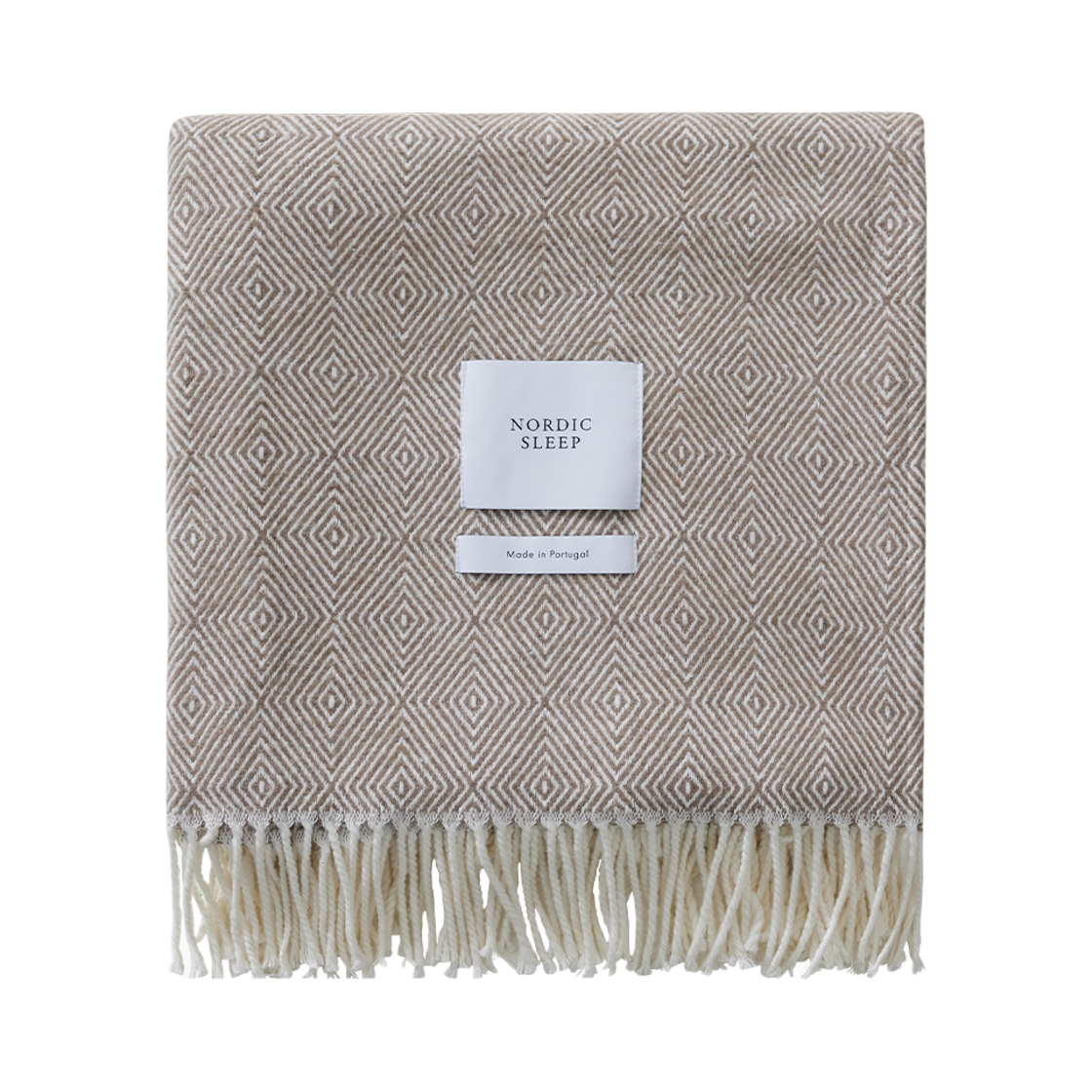 노르딕슬립 다이아몬드 스로우 블랭킷 브라운(Nordic Sleep Diamond Throw Blanket Brown) - 1