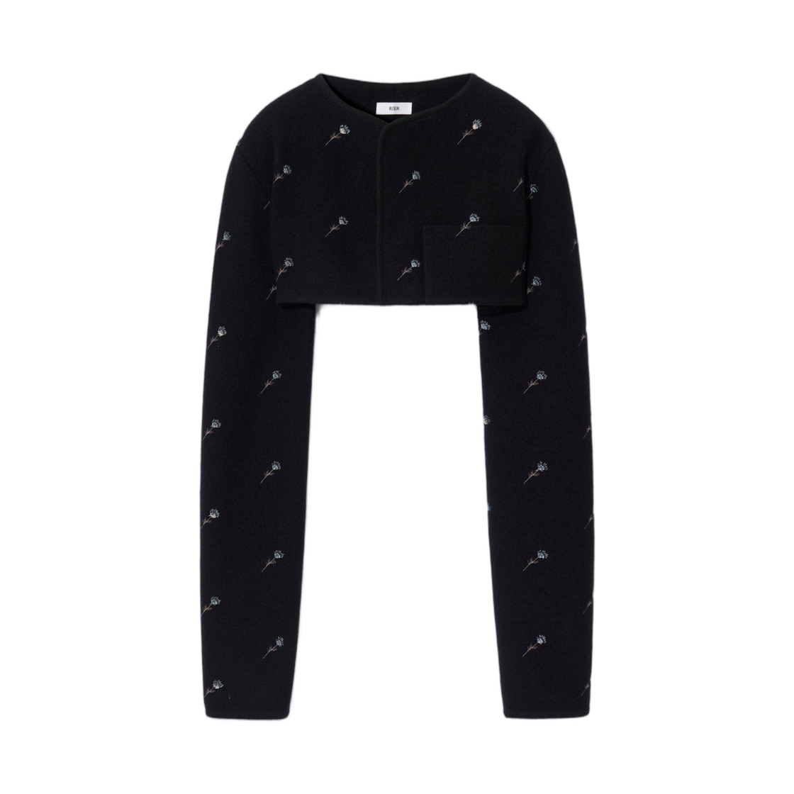 리에르 워커 라이트 자켓 크롭 시슬 블랙(Rier Walker Light Jacket Crop Thistle Black) - 1