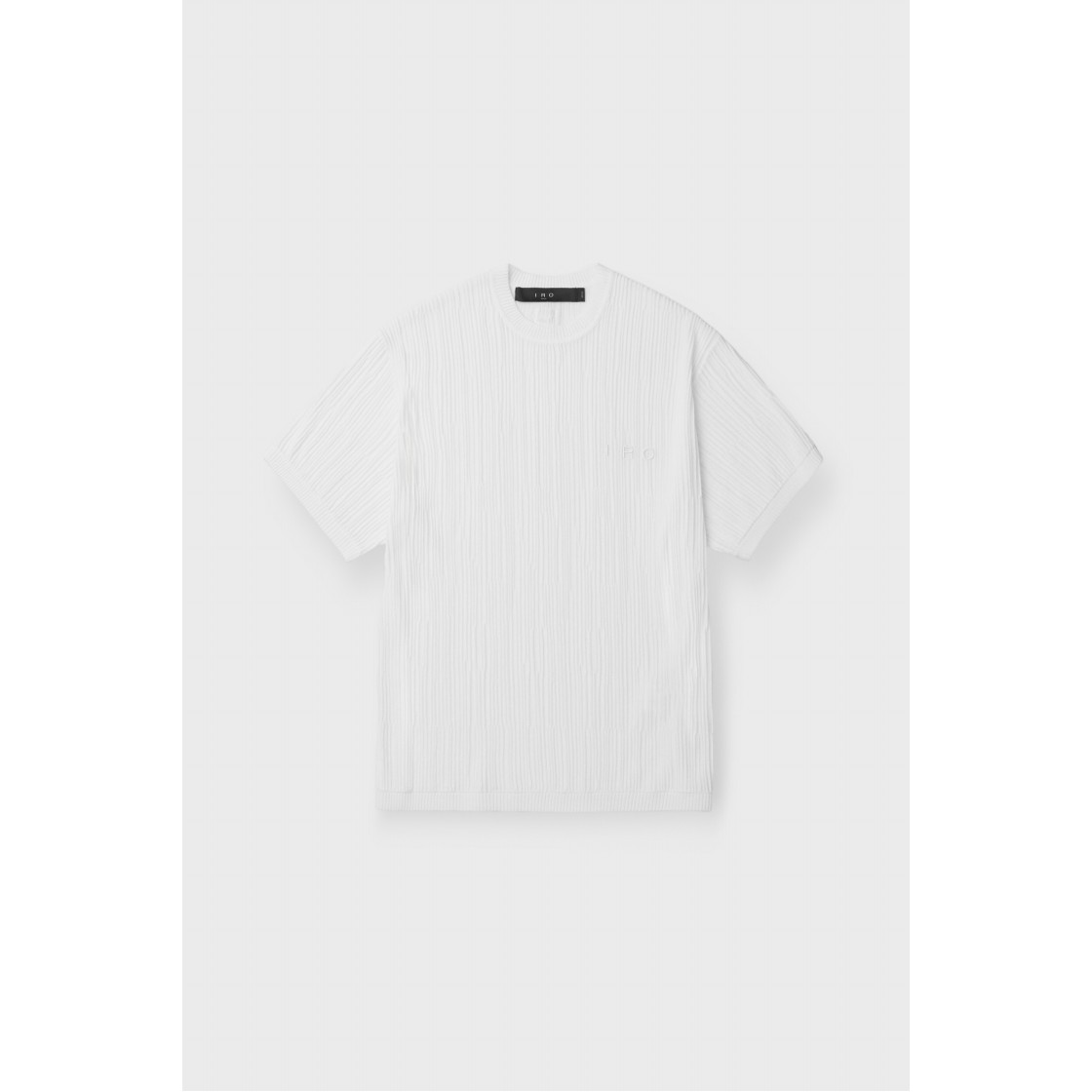 이로 플리츠 플리츠 반팔 라운드 스웨터 화이트(Iro Pleats Pleats Short Sleeve Round Sweater White) - 2