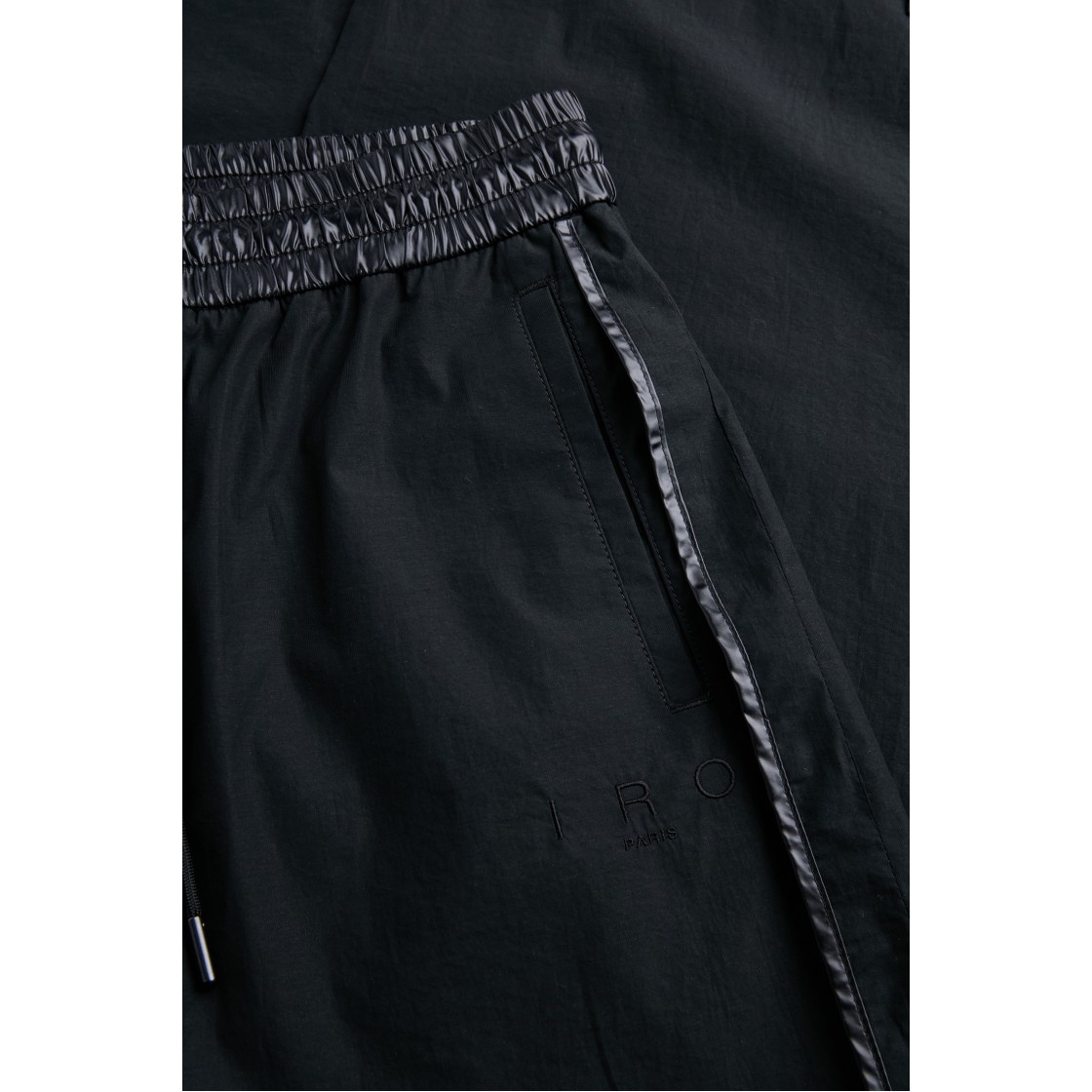 이로 리버스 화섬 배색 리버스 팬츠 블랙(Iro Reverso Contrast Synthetic Fiber Reverse Pants Black) - 5