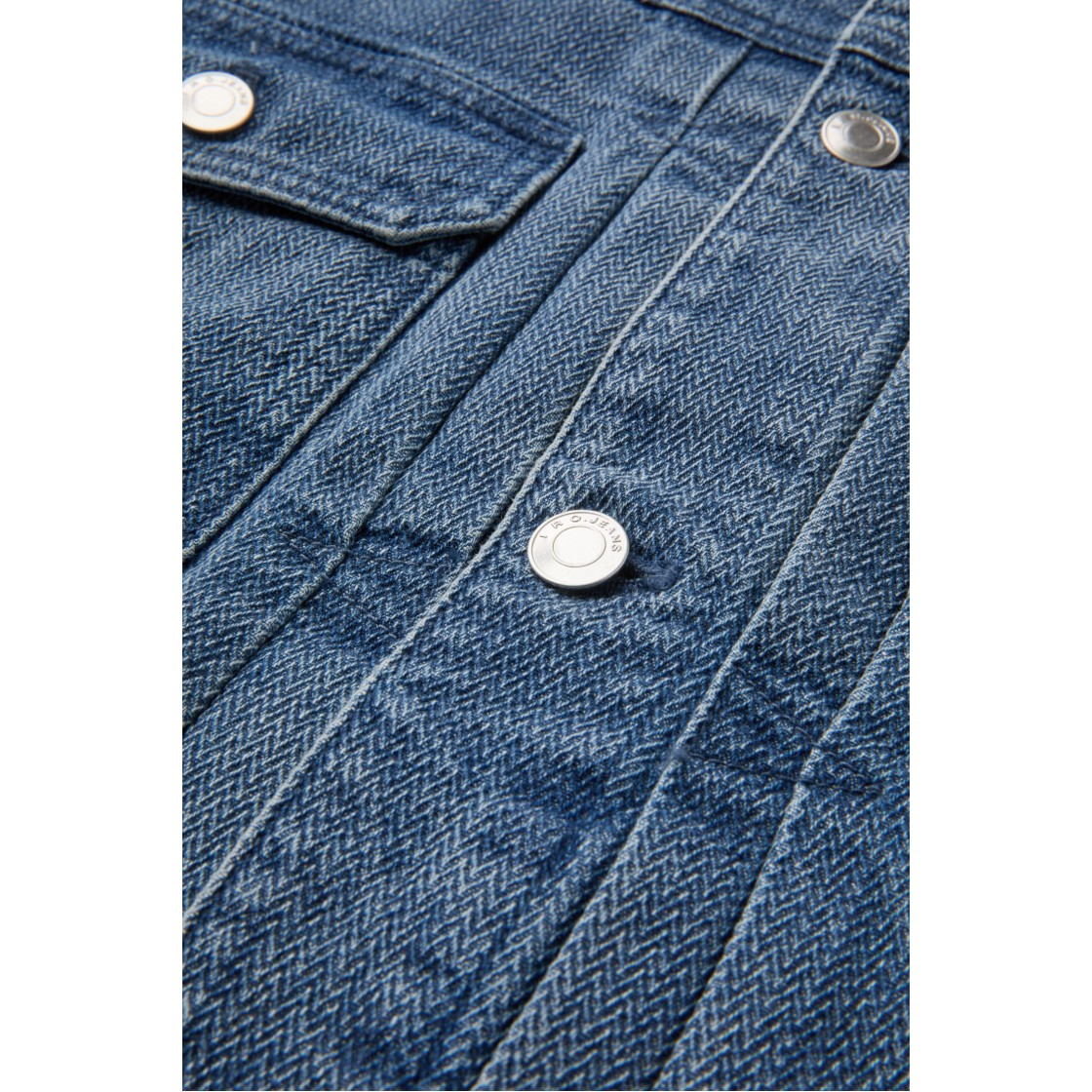 이로 카신 워시드 데님 트러커 자켓 블루(Iro Cassine Washed Denim Trucker Jacket Blue) - 6