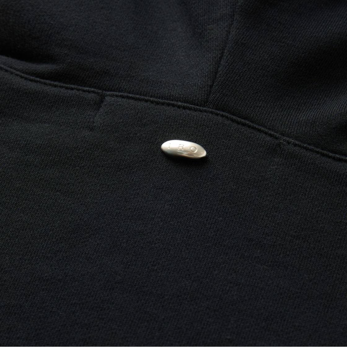 이로 베셀스 베이직 로고자수 스웻후디 블랙(Iro Vessels Basic Logo Embroidered Sweat Hoodie Black) - 6