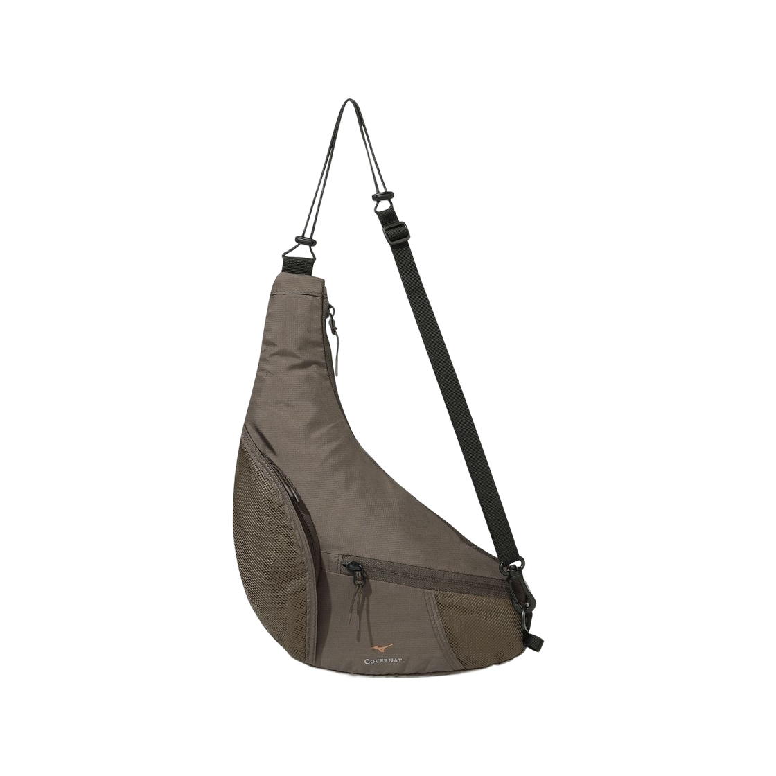 커버낫 x 미즈노 나일론 슬링백 브라운(Covernat x Mizuno Nylon Sling Bag Brown)