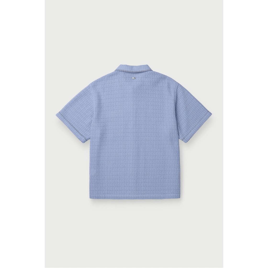 이로 베르뒤르 크로쉐 반팔 자수 셔츠 라이트 블루(Iro Verdures Crochet Short Sleeve Embroidered Shirt Light Blue) - 3