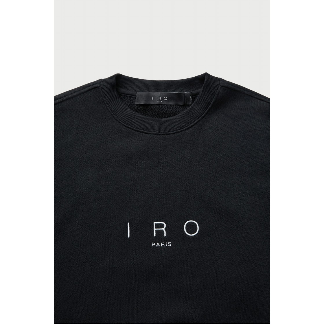 이로 플라콘 베이직 로고자수 스웨트셔츠 블랙(Iro Flacon Basic Logo Embroidered Sweatshirt Black) - 4