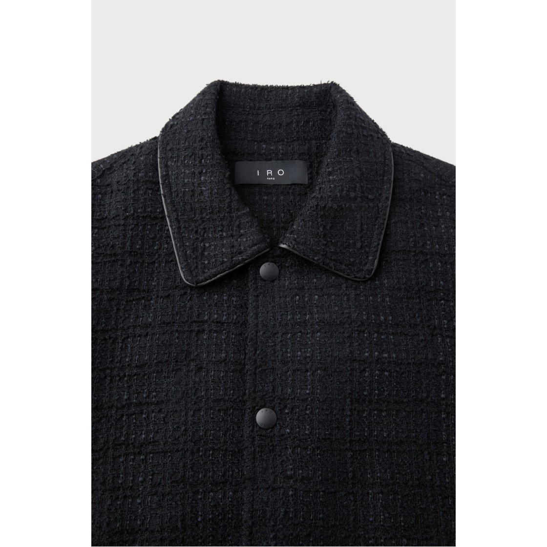 이로 로 필리파 니트 텍스처드 카라 자켓 블랙(Iro Ro Philippa Knit Textured Collar Jacket Black) - 4