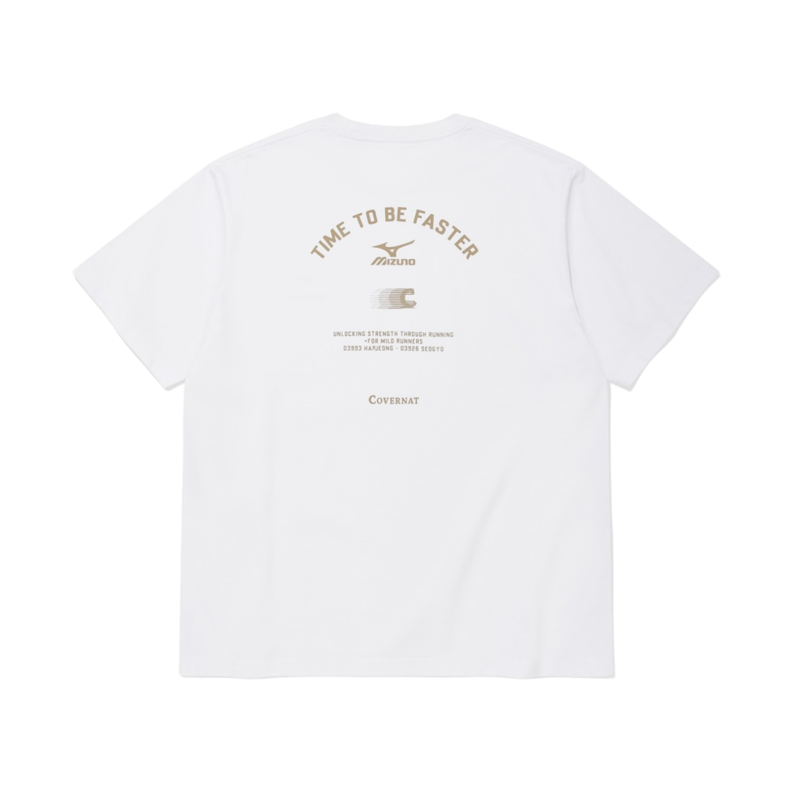커버낫 x 미즈노 쿨 코튼 모티베이션 그래픽 티셔츠 화이트(Covernat x Mizuno Cool Cotton Motivation Graphic T-Shirts White) - 2