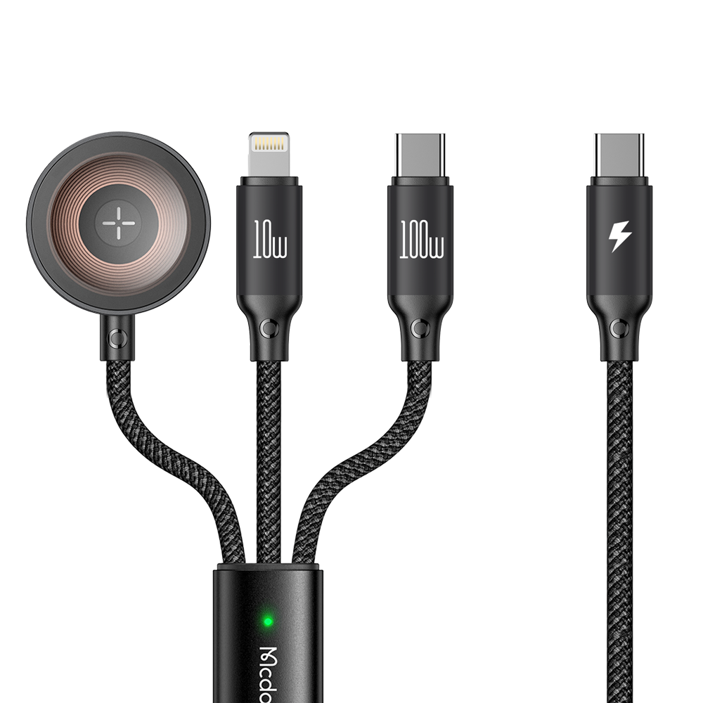 맥도도 3in1 C타입 애플워치 올인원 멀티 고속충전 케이블 CA494(Mcdodo 3in1 Fast Charging Cable For Apple Watch CA494) - 1