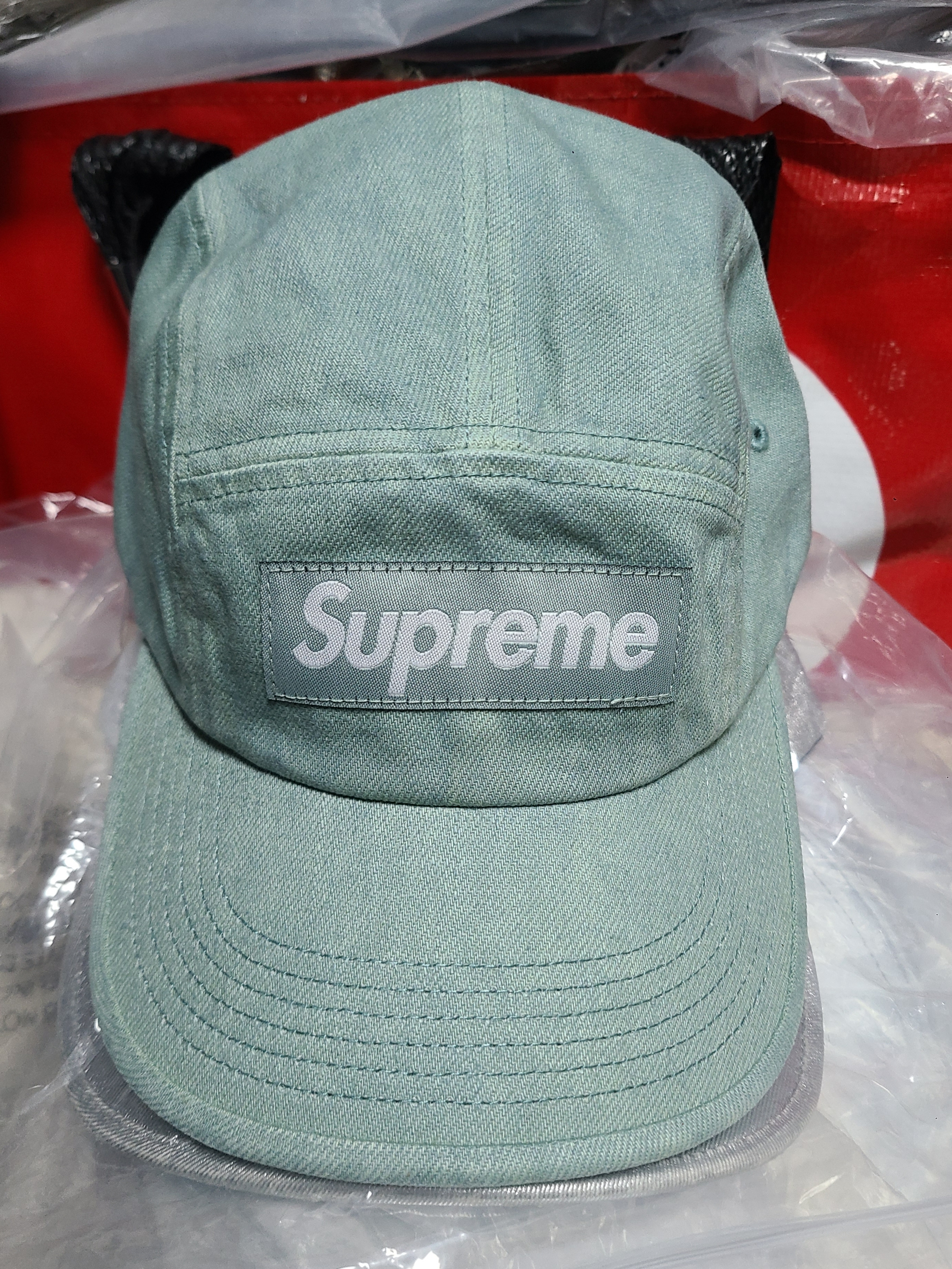 슈프림 데님 캠프캡 민트 - 24SS | Supreme | KREAM