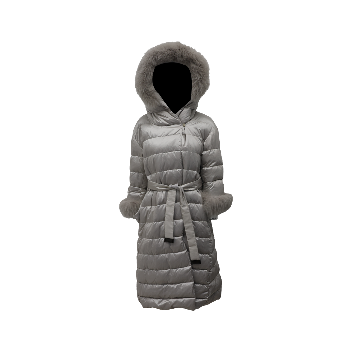 막스마라 더 큐브 폭스 퍼 트리밍 패딩 코트(Max Mara The Cube Fox Fur Trimmed Padded Coat) - 1