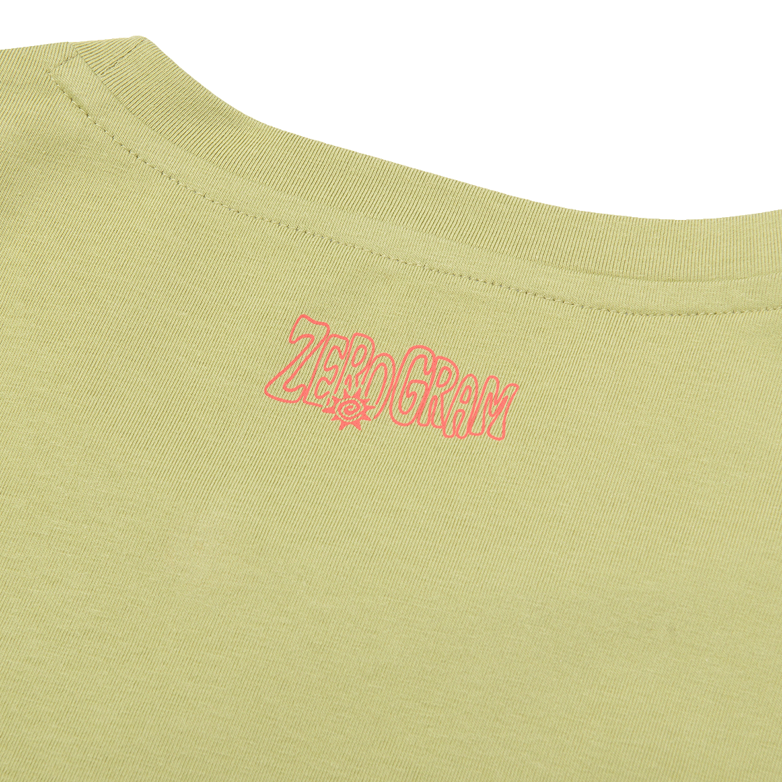 제로그램 SOLAR TRAIL Sorona 그래픽 반팔 티셔츠(ZEROGRAM Solar Trail Sorona Graphic SS Olive Green) - 4