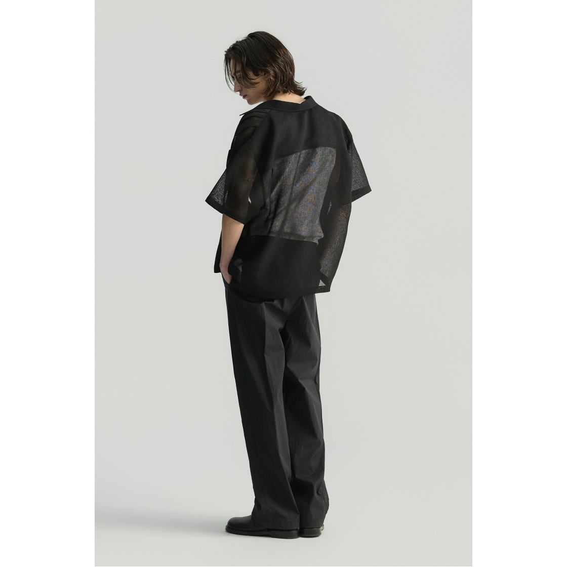 이로 클레론 씨엔 밴딩 쿨 팬츠 블랙(Iro Clairon Cn Banding Cool Pants Black) - 5