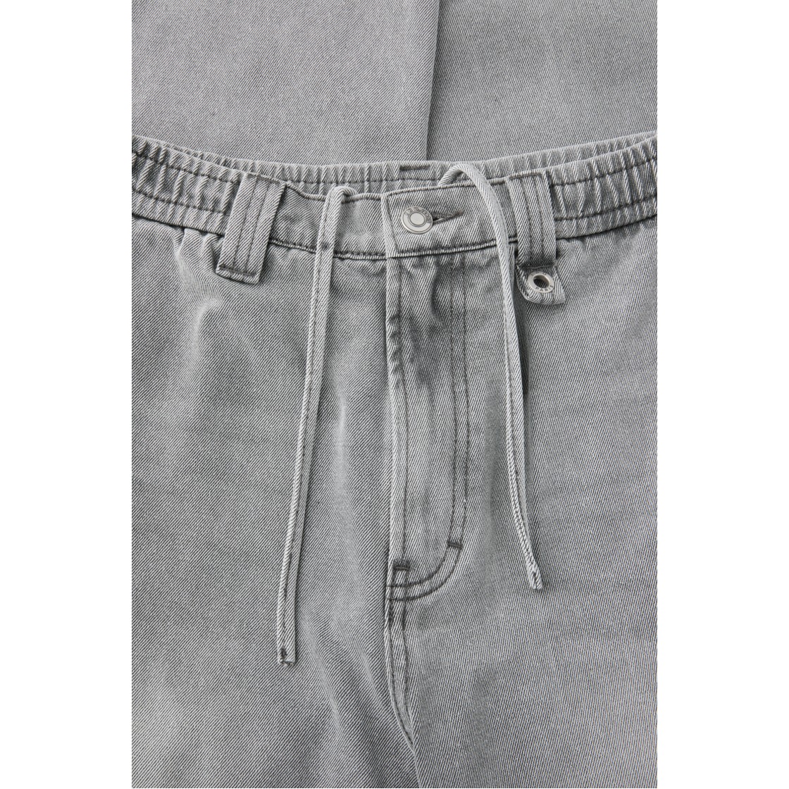 이로 밴딩 루즈핏 데님 팬츠 그레이(Iro Banding Loose Fit Denim Pants Gray) - 5