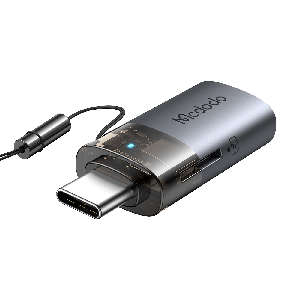 맥도도 TR프로 USB3.0 C타입 TF카드 리더기 미니 젠더 OT760(Mcdodo TR PRO USB3.0 Type-C TF Card Reader Mini Transfer Adapter OT760) - 2