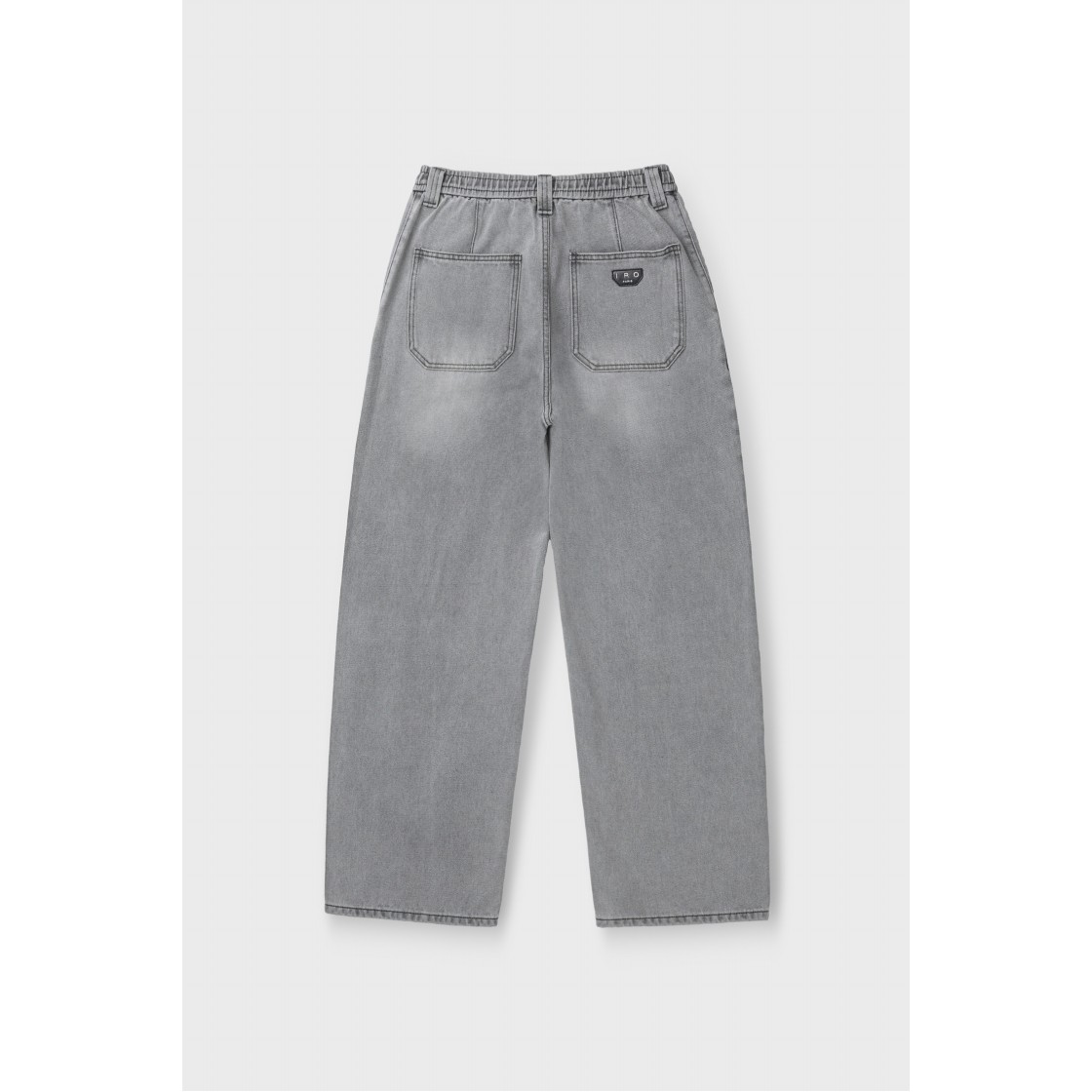 이로 밴딩 루즈핏 데님 팬츠 그레이(Iro Banding Loose Fit Denim Pants Gray) - 3
