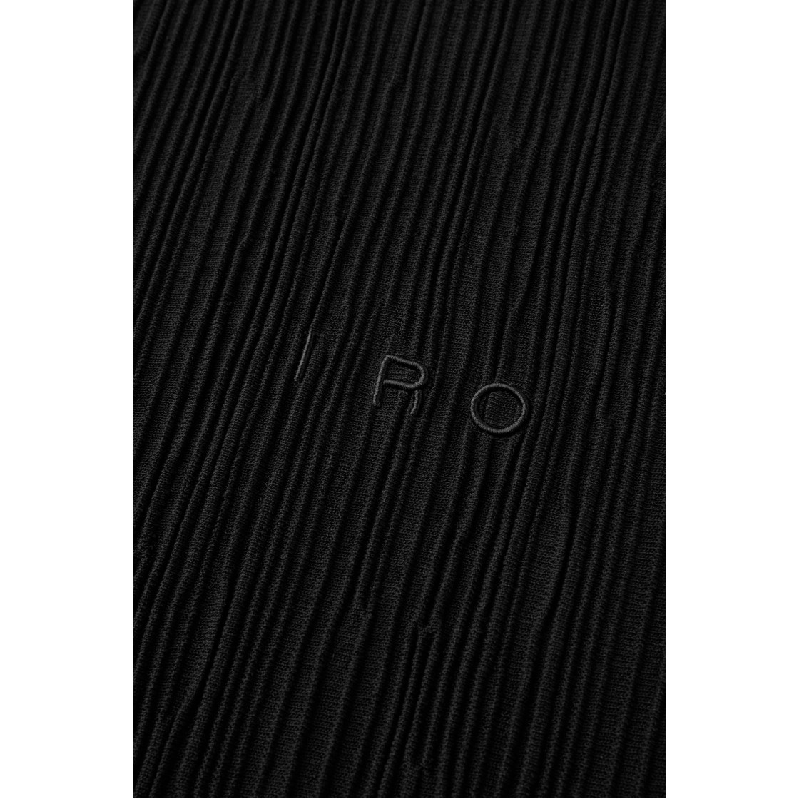 이로 플리츠 플리츠 반팔 라운드 스웨터 블랙(Iro Pleats Pleats Short Sleeve Round Sweater Black) - 5