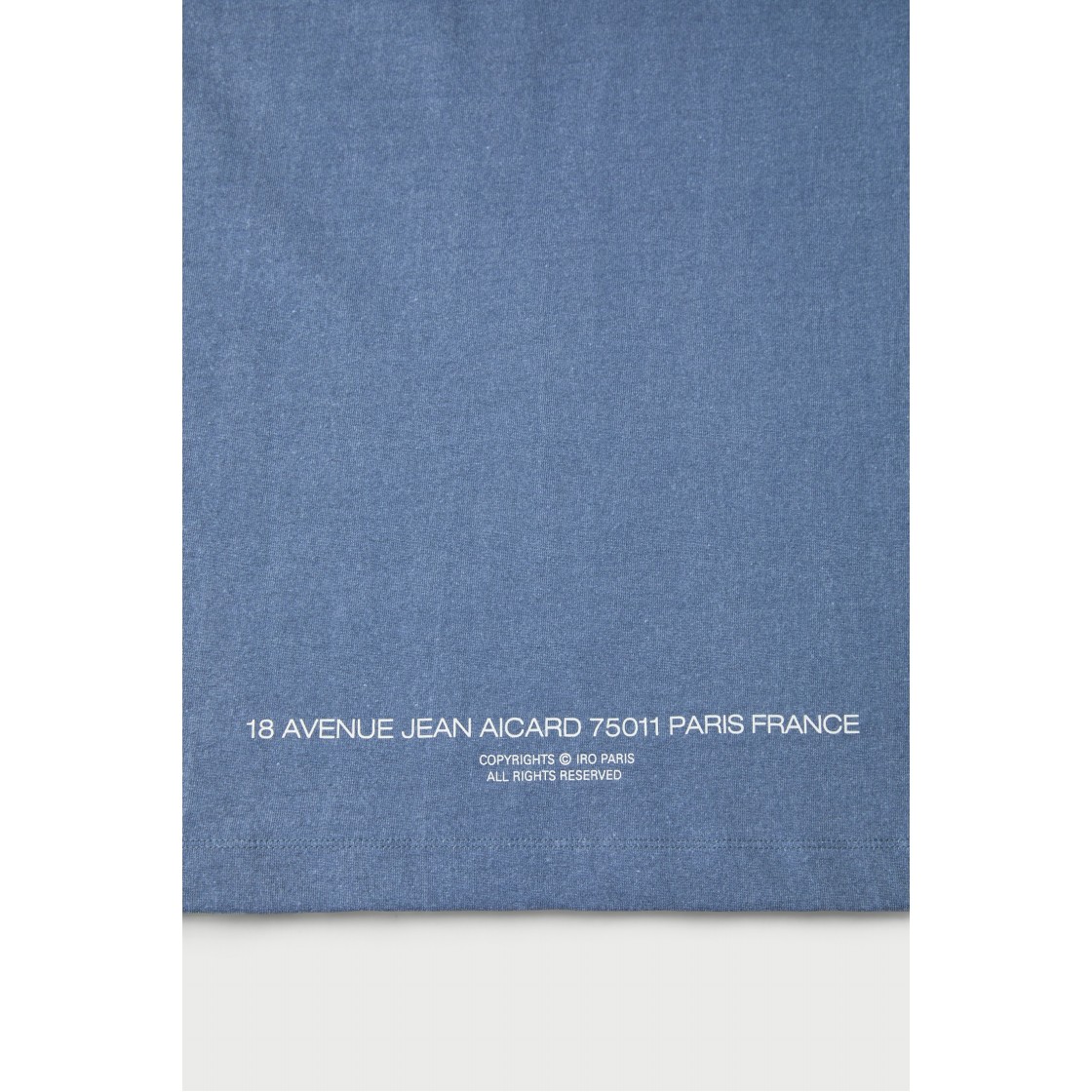 이로 사블 피그먼트 로고 티셔츠 블루(Iro Sable Pigment Logo T-Shirt Blue) - 6