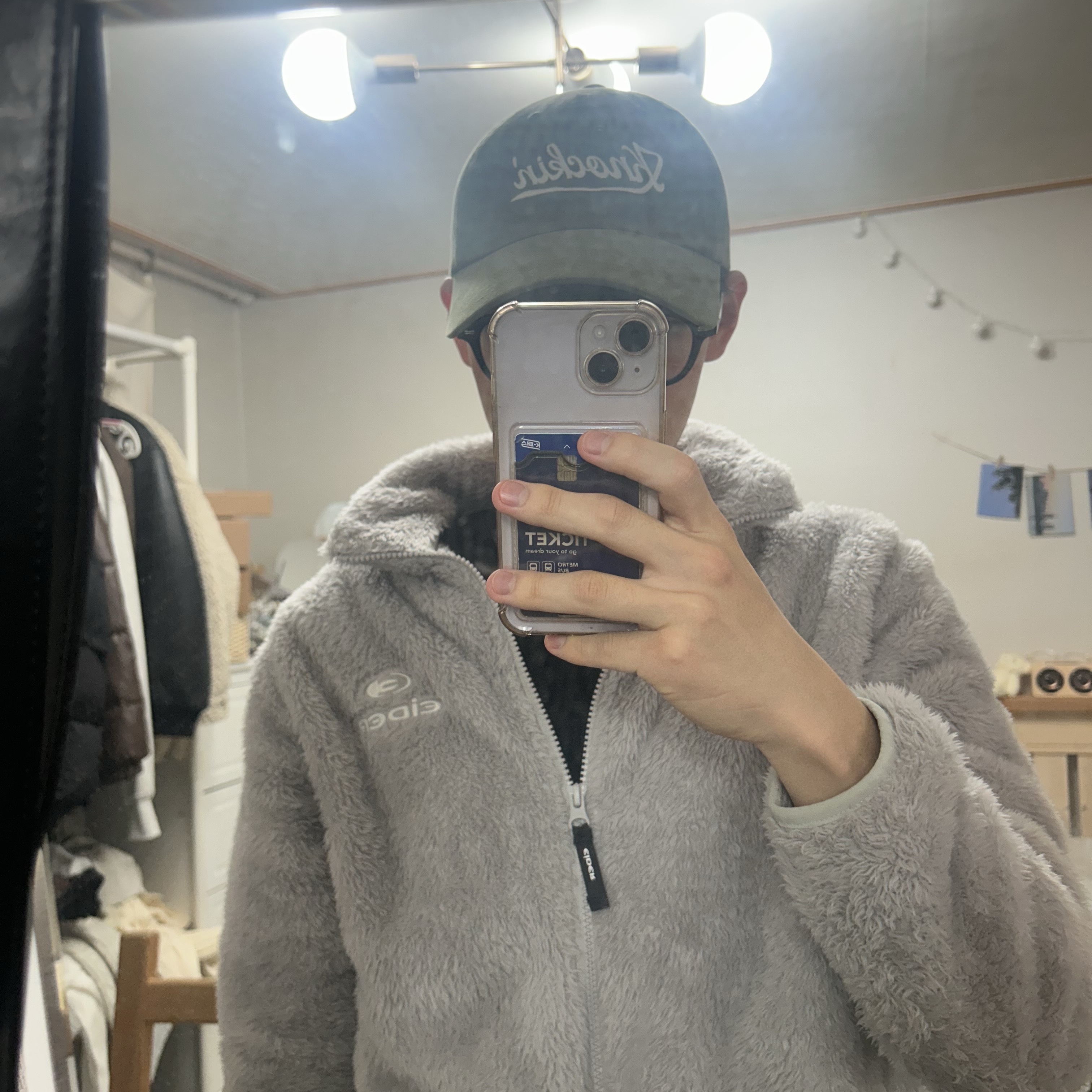 Ogarp Knockin Logo B.B Cap Green 착용 스타일