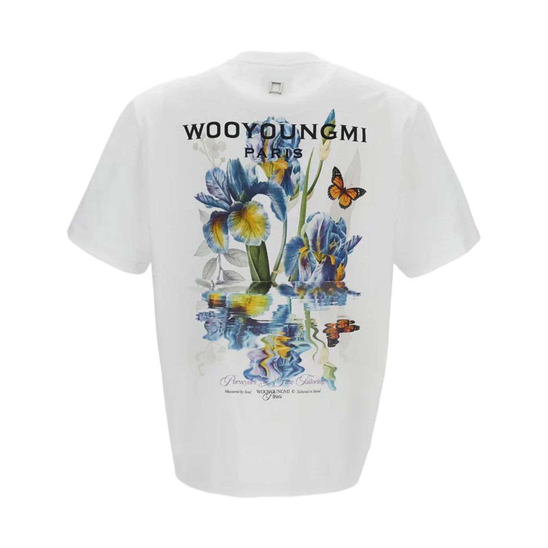 우영미 플라워 백 로고 티셔츠 화이트 - 26SS(Wooyoungmi Flower Back Logo T-Shirt White - 26SS) - 1