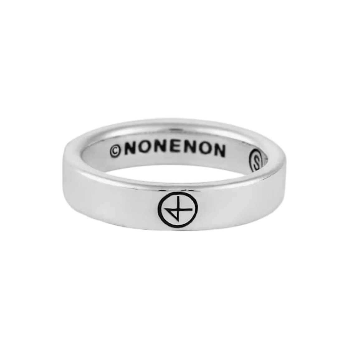 NONENON-254 Nonenon Logo Flat Ring (3mm) Silver925