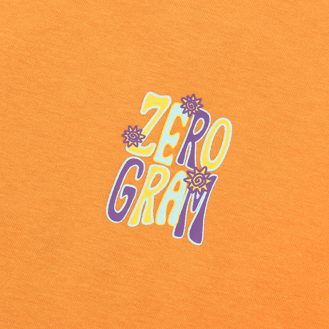 제로그램 SOLAR TRAIL Sorona 백그래픽 반팔 티셔츠(ZEROGRAM Solar Trail Sorona Back Graphic SS Orange) - 3