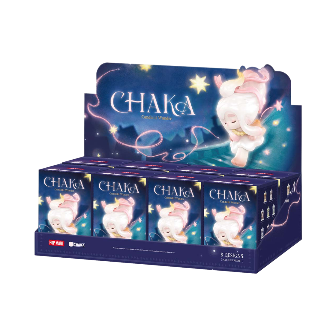 - Pop Mart Chaka Candlelit Wander Series Figures Sealed Case (8 Blind Boxes)