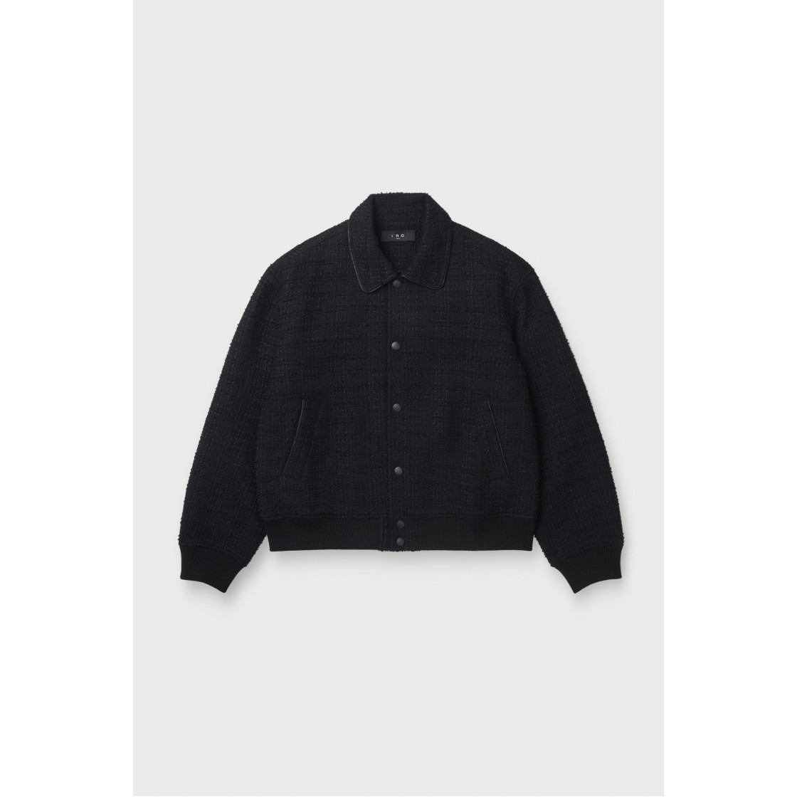 이로 로 필리파 니트 텍스처드 카라 자켓 블랙(Iro Ro Philippa Knit Textured Collar Jacket Black) - 2