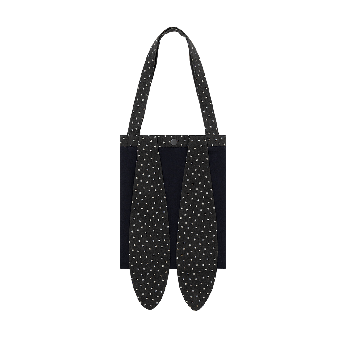 어글리쉐도우 레빗 스타 리버시블 에코 백 차콜(UGLYSHADOW Rabbit Star Reversible Eco Bag Charcoal) - 2