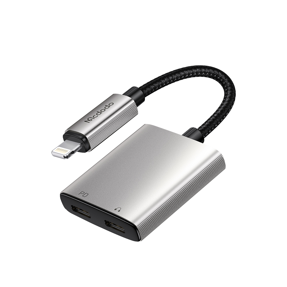 맥도도 8핀 to 8핀 충전+8핀 오디오 듀얼젠더 CA556(Mcdodo 8pin to 8pin Fast Charging + 8pin Audio Adapter CA556)
