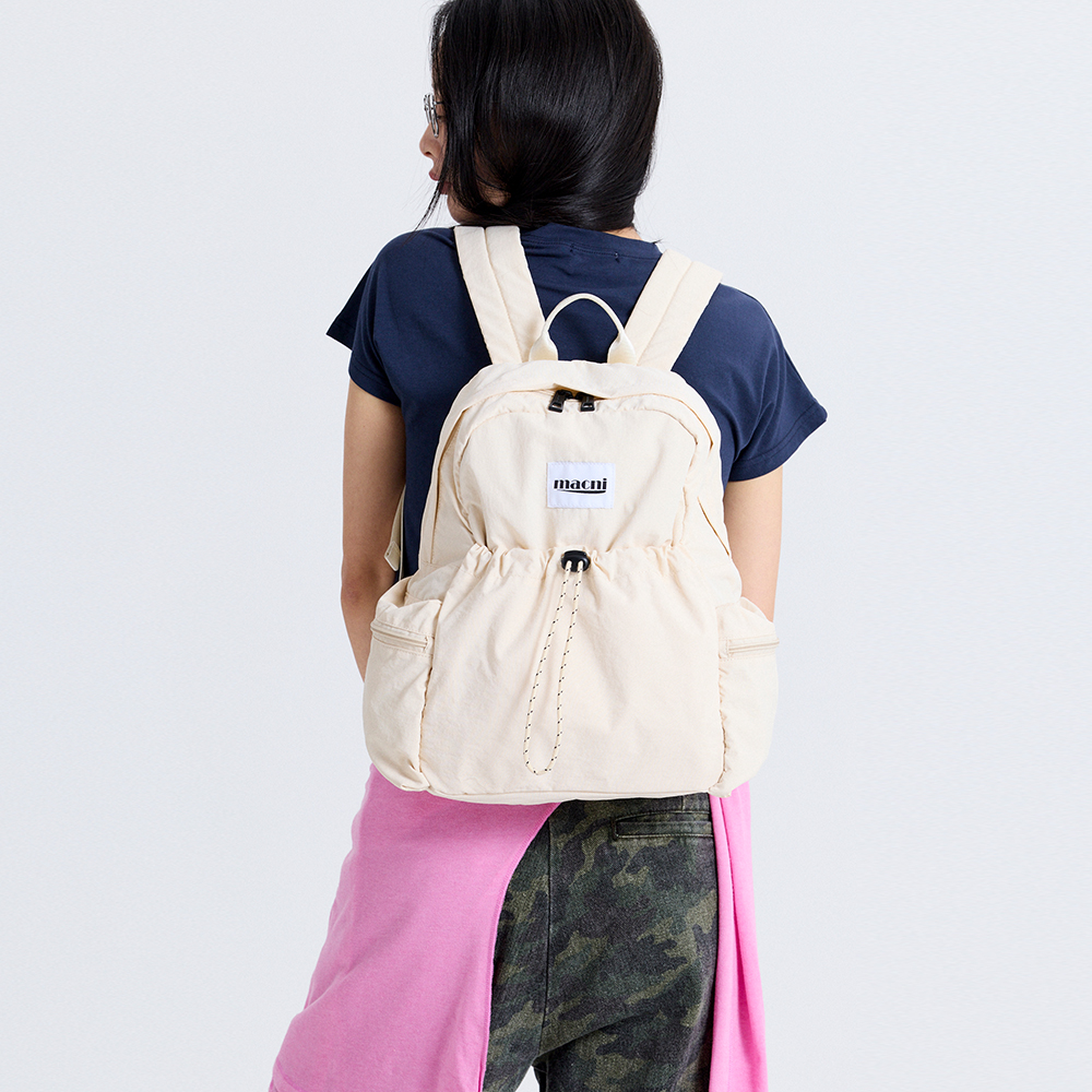 마크니 아이콘 백팩 아이보리(MACNI Icon Backpack Ivory) - 4
