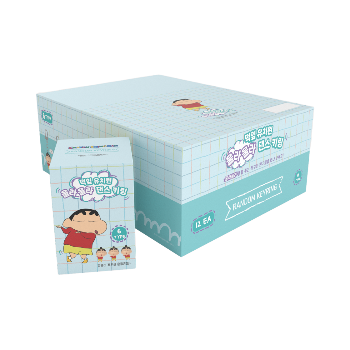 애니모어 짱구는못말려 떡잎유치원 울라울라 댄스키링 6종(Animore CRAYON SHINCHAN Oola Oola Dance Keyring) - 2