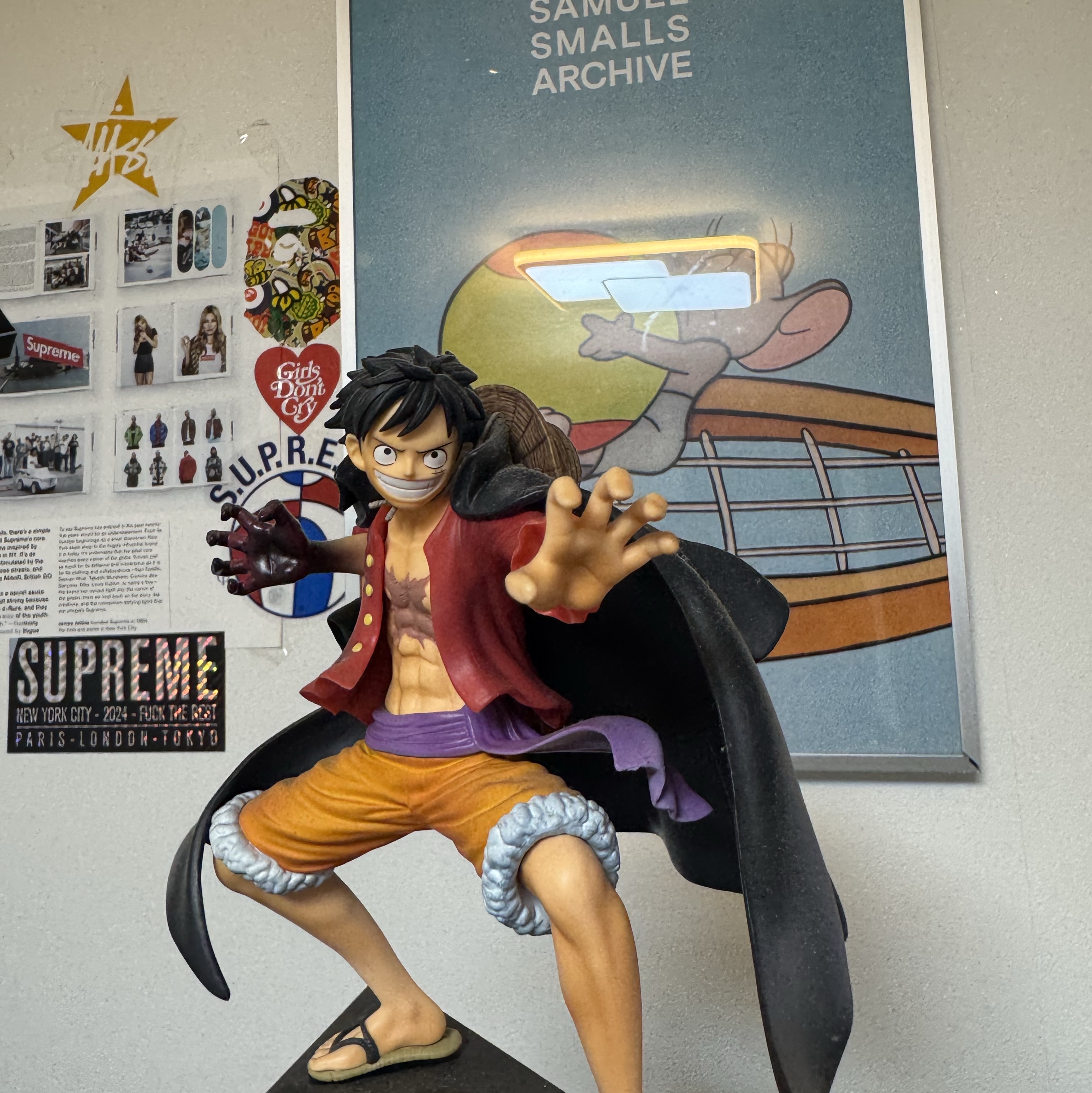 Bandai Ichiban Kuji One Piece Best of Omnibus C Prize Monkey D. Luffy The Worst Generation Figure 착용 스타일
