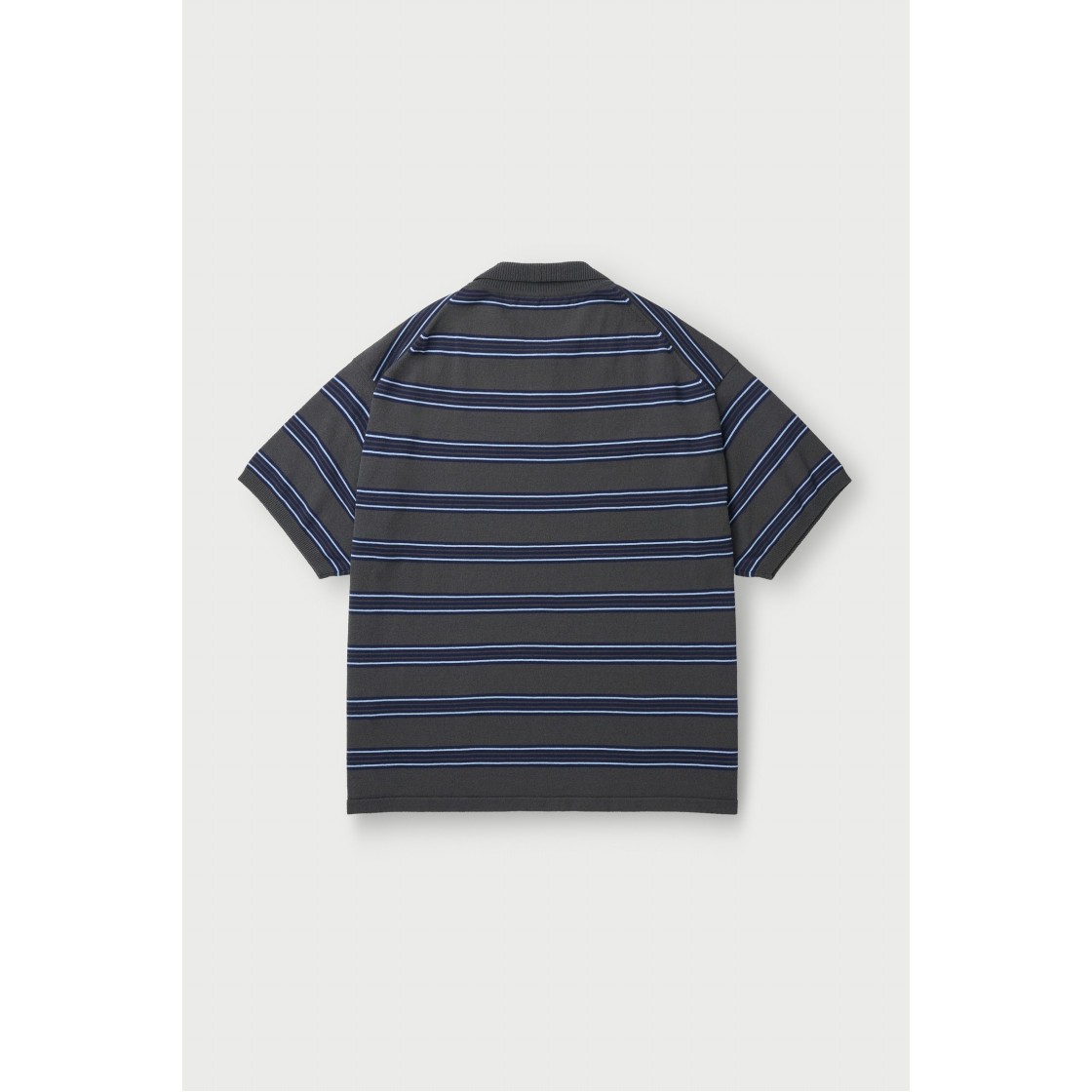 이로 마레 카라 스트라이프 테리 반팔 스웨터 다크 그레이(Iro Maree Collar Stripe Terry Short Sleeve Sweater Dark Gray) - 3