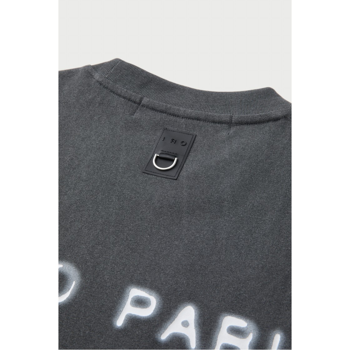이로 블러 페이드 로고 반팔 티셔츠 그레이(Iro Blur Faded Logo Short Sleeve T-Shirt Gray) - 6