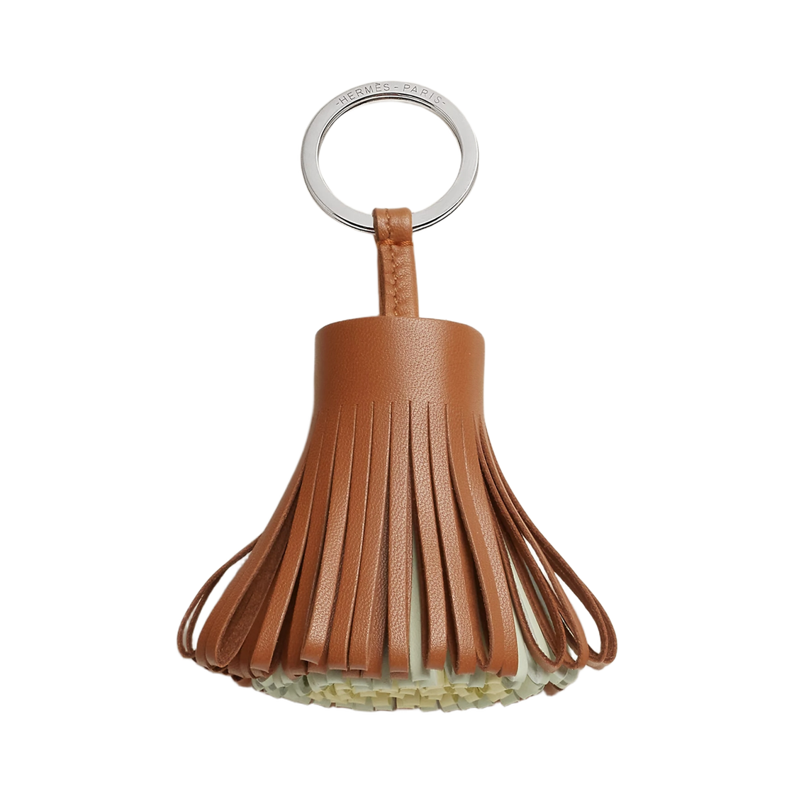 H079018CJBQ Hermes Carmen Keyring Milo & Gold Vert Fiz Jaune Milton