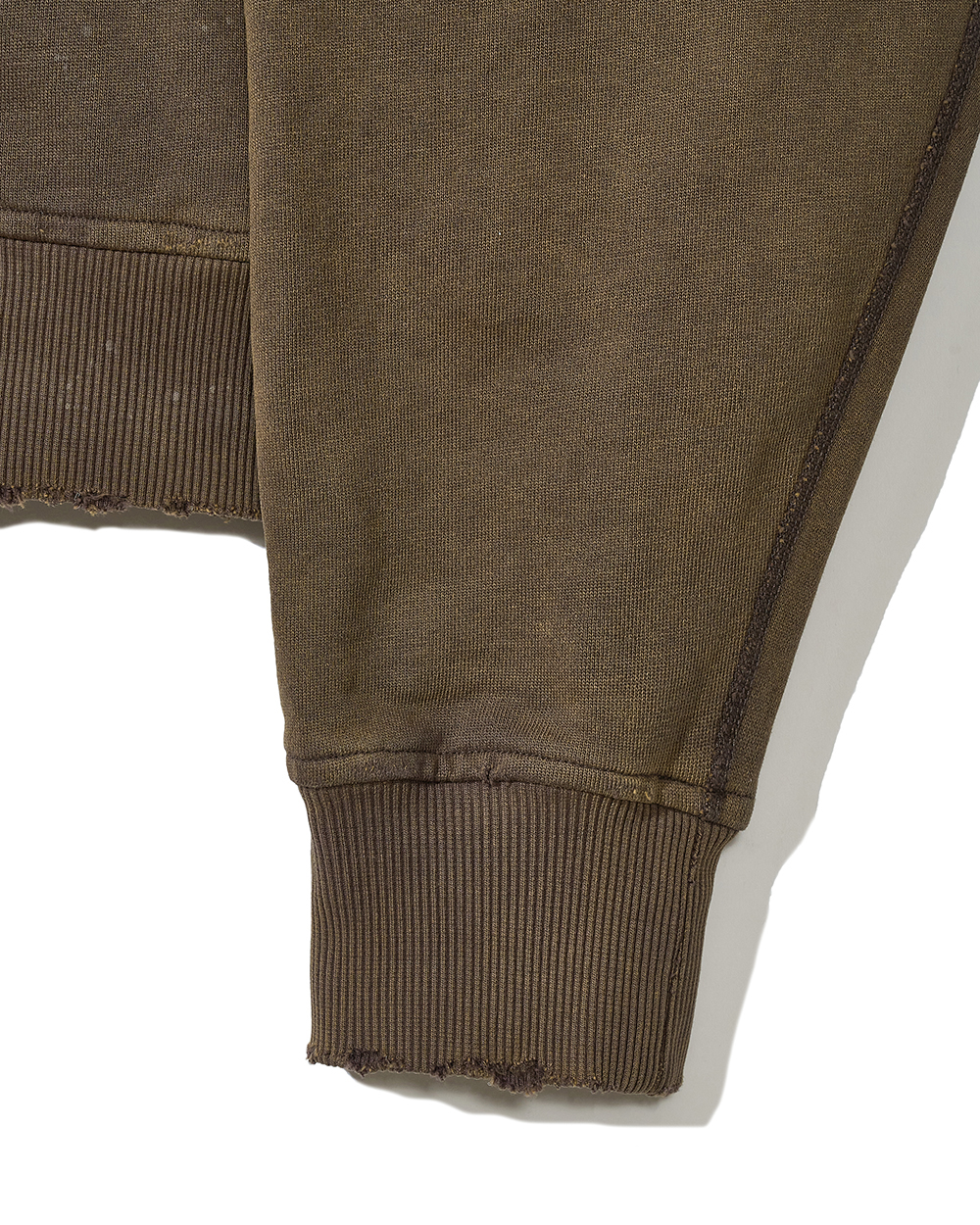 선데이세레머니 빈티지 하이넥 하프 집업 - 카키 브라운(Sunday Ceremony Vintage High Neck Half Zip-Up - Khaki Brown) - 6