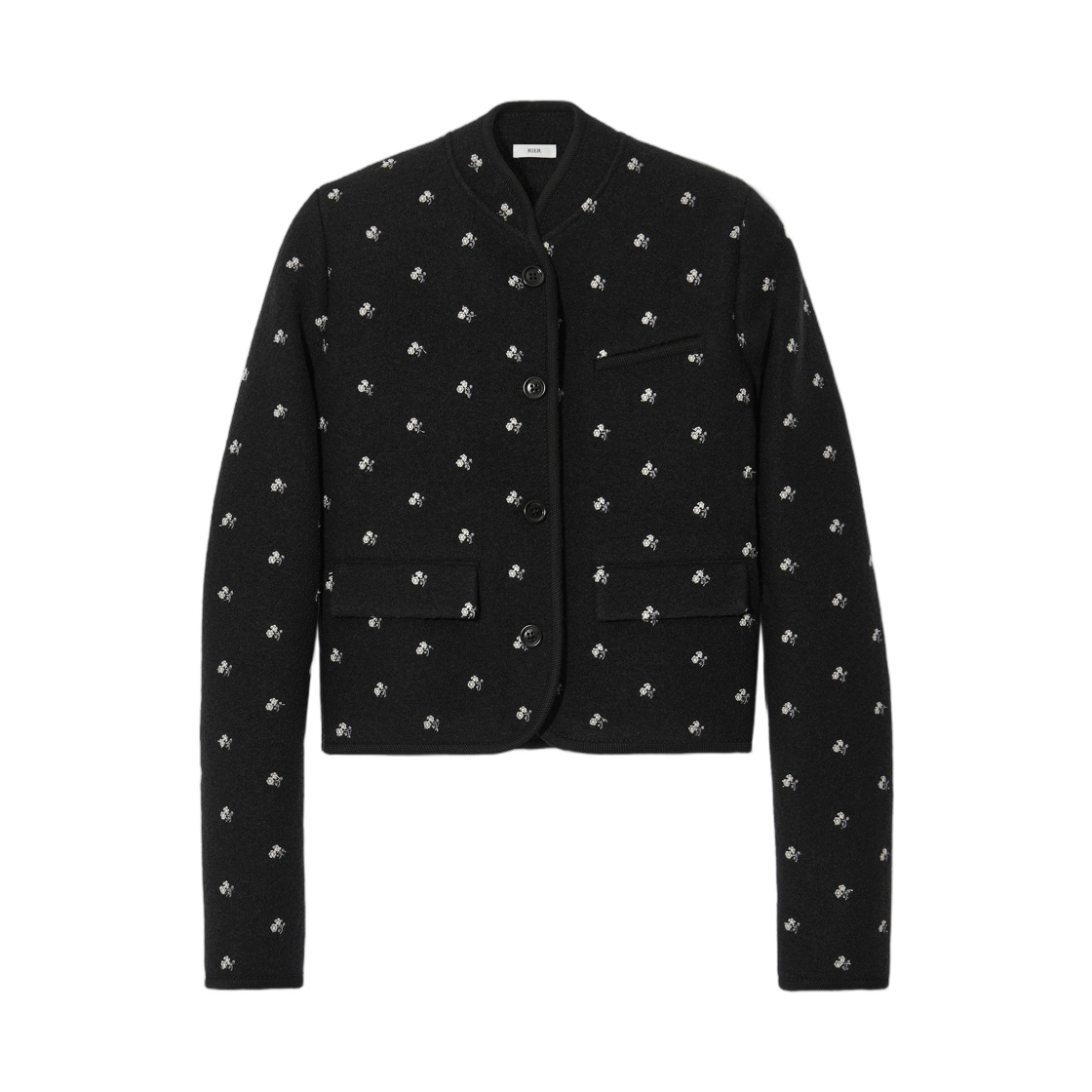 (W) 리에르 워커 자켓 애슬레틱 우먼 플라워즈 블랙((W) Rier Walker Jacket Athletic Women Flowers Black)